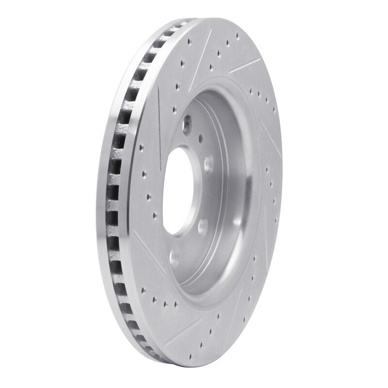 R1 07-21 Ford F-150 RWD Front Right Drilled and Slotted Silver Brake Rotor
