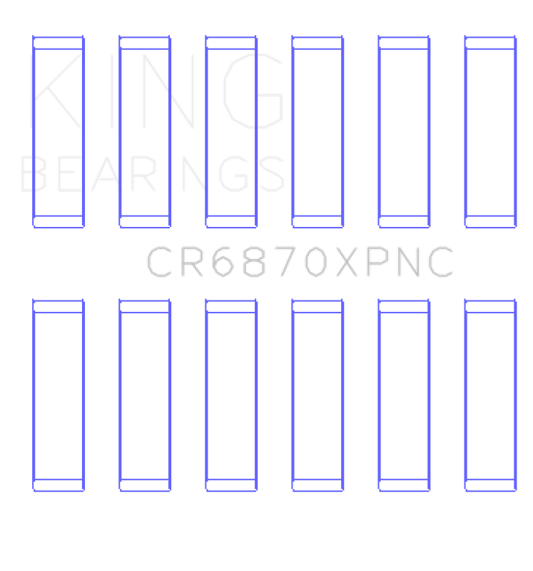 King Engine Bearings Performance Con Rod Bearing Set pMaxKote - Size STD for Nissan VR38DETT