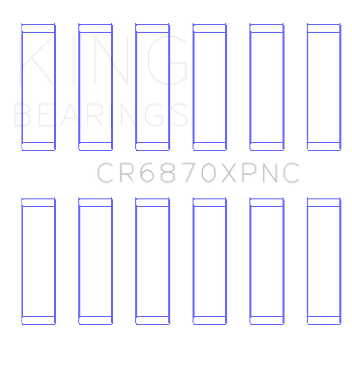 King Engine Bearings Performance Con Rod Bearing Set pMaxKote - Size STD for Nissan VR38DETT