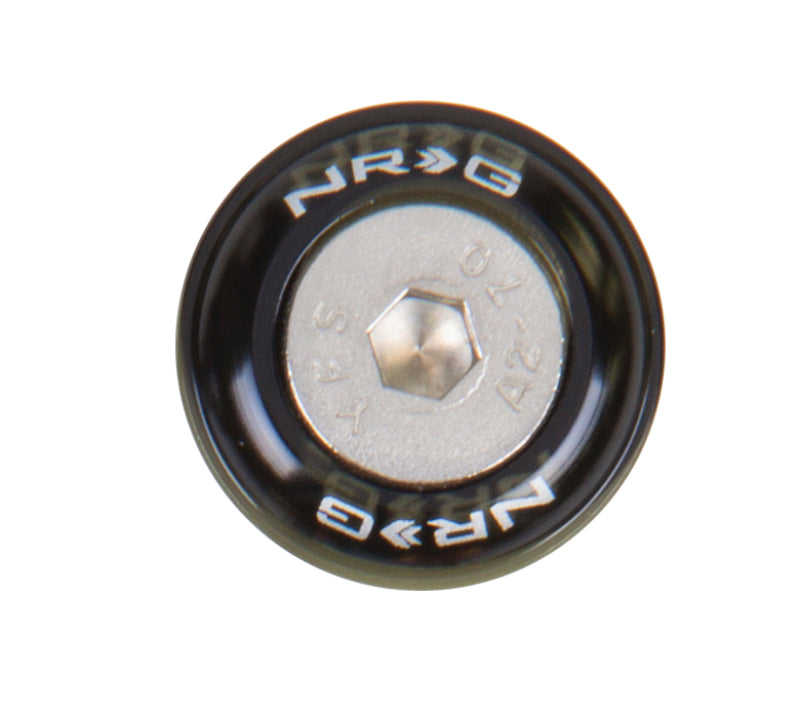 Nrg Fender Washer Kit with Rivets for Metal Black - Set of 10