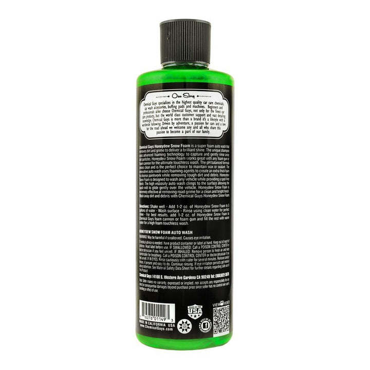 Chemical Guys Honeydew Snow Foam Cleansing Shampoo - 16oz - 6 Pack, view 3