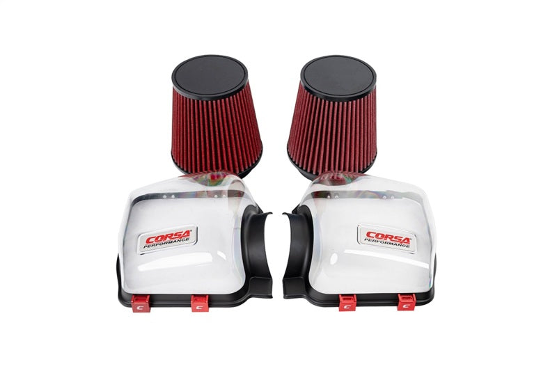 CORSA Clear Lid & Dry Tech 5 Filter Kit - Ford Mustang GT 2024-2025 5.0L