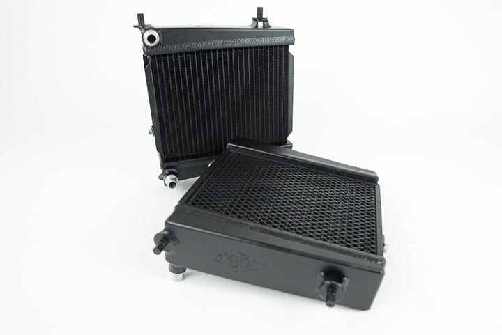 CSF High-Performance Auxiliary Radiator - Toyota GR Supra / BMW M340i / Z4 2019-2026, out of package view