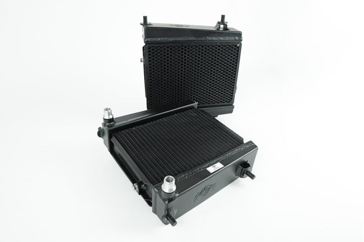 CSF High-Performance Auxiliary Radiator - Toyota GR Supra / BMW M340i / Z4 2019-2026, out of package view