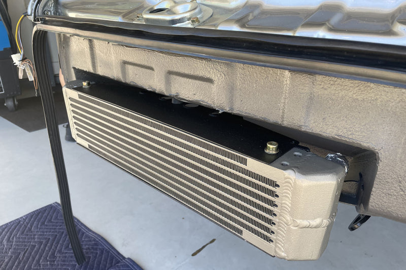 CSF Universal Dual-Pass Oil Cooler Satin Black - M22 x 1.5 - 22in, view 2