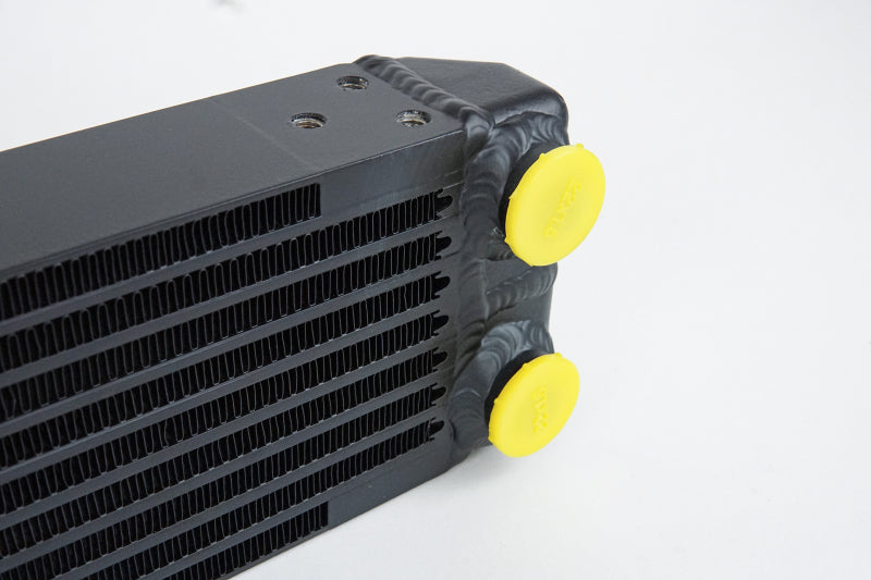 CSF Universal Dual-Pass Oil Cooler Satin Black - M22 x 1.5 - 22in, view 4