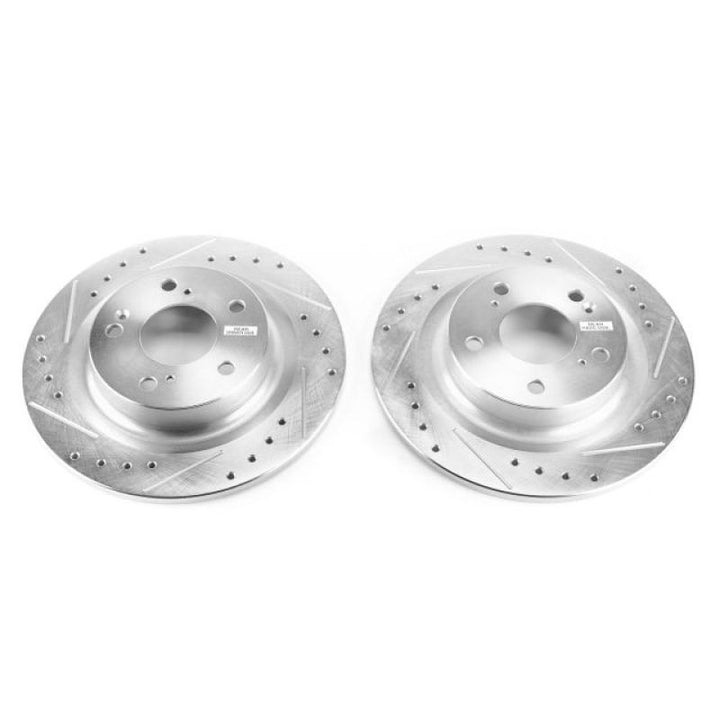 PowerStop Rear Evolution Drilled & Slotted Rotors - Pair for 17-18 Honda Civic