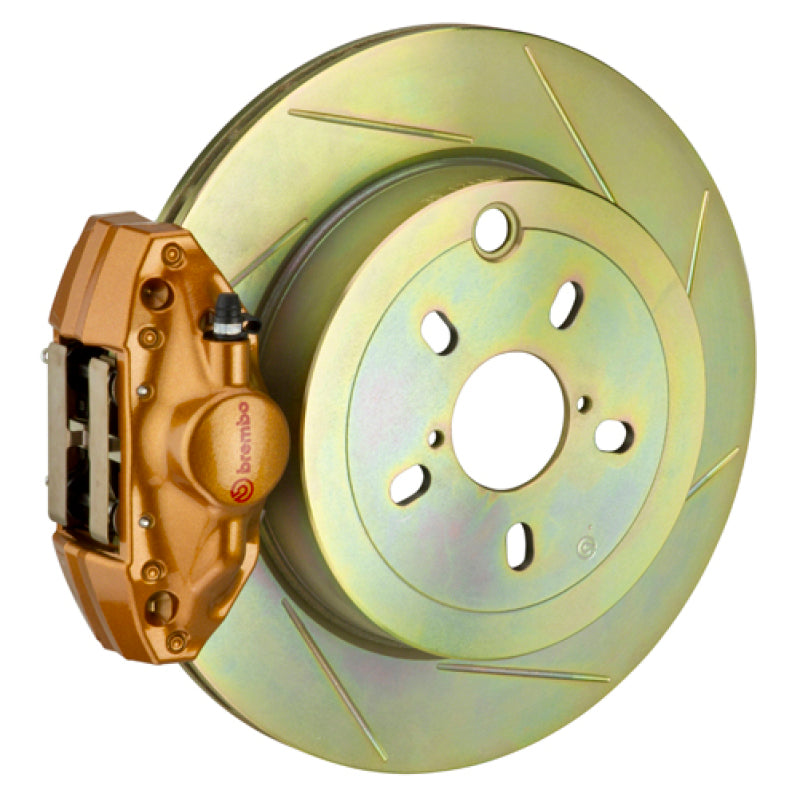 Brembo GT Big Brake Kit 2-Piece Cast Rotor Gold - 12-16 FRS with Electric Park Brake