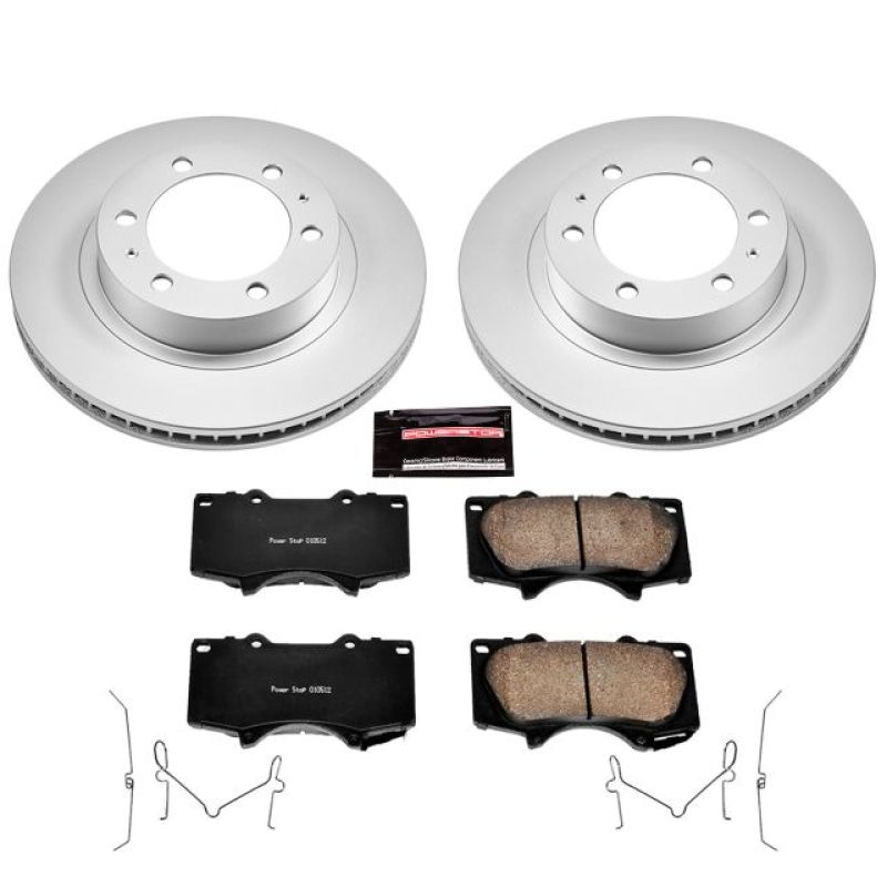 PowerStop Front Z17 Evolution Geomet Coated Brake Kit for 03-09 Toyota 4Runner