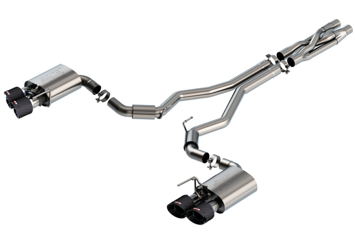 Borla CatBack Exhaust System with Carbon Fiber Tips for 2020 Ford GT500 - OneFastShop