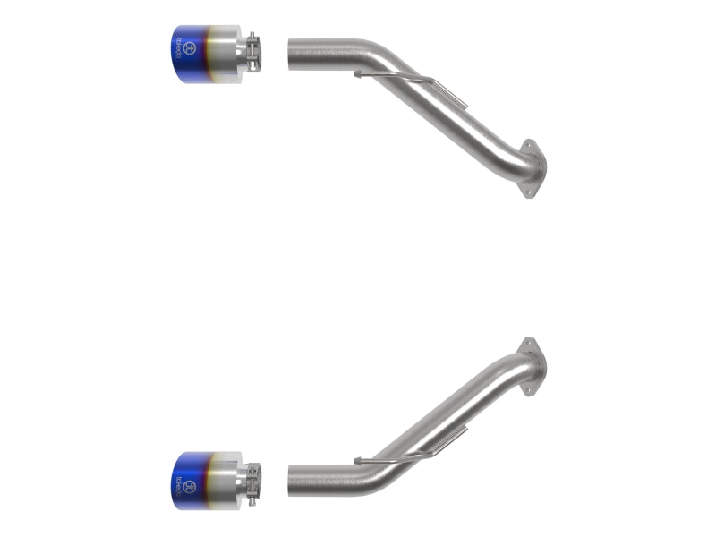aFe Stainless Steel Axle-Back Exhaust System for 2023-2025 Nissan Z V6-3.0L with Blue Flame Tip - OneFastShop