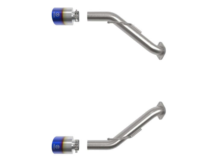 aFe Stainless Steel Axle-Back Exhaust System for 2023-2025 Nissan Z V6-3.0L with Blue Flame Tip - OneFastShop