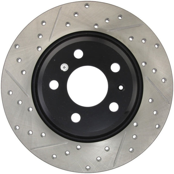 StopTech Power Slot Rear Right Drilled & Slotted Rotor for 09-10 Audi A4/A4 Quattro, 08-10 A5, 10 S4 - OneFastShop