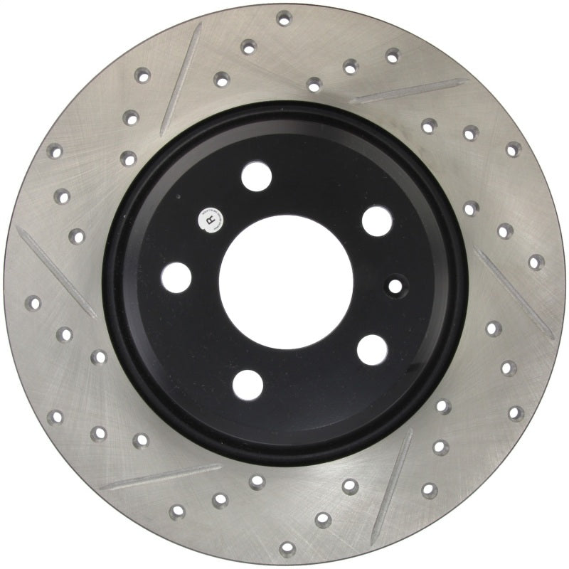 StopTech Power Slot Rear Right Drilled & Slotted Rotor for 09-10 Audi A4/A4 Quattro, 08-10 A5, 10 S4 - OneFastShop