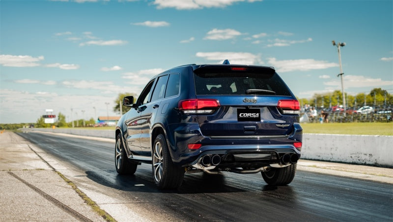 CORSA Performance Xtreme Cat-Back Exhaust Dual Rear Exit 2018-2021 Jeep Grand Cherokee TrackHawk 6.2L w/4.5in BlackTips