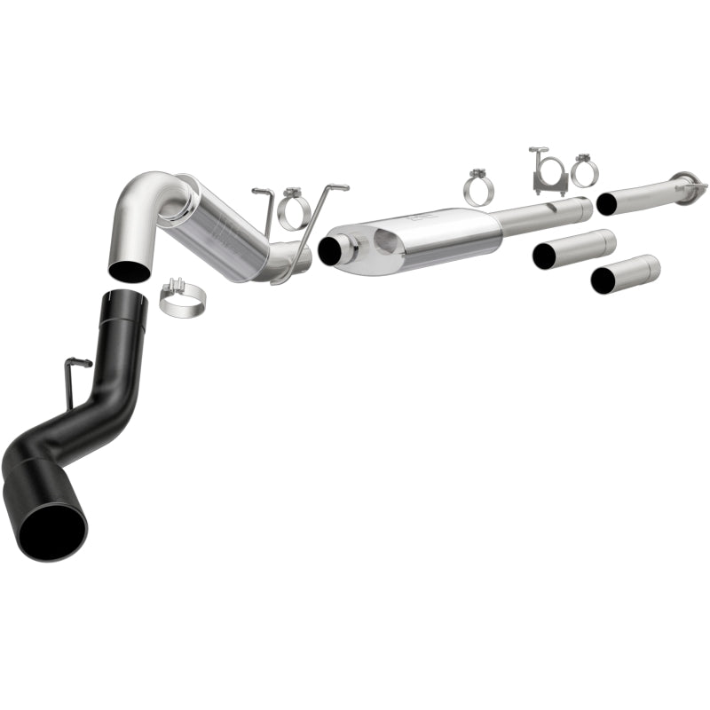 Magnaflow Cat-Back Exhaust 4in Single Rear Exit w/Black Tips for 2011-2019 GM 2500/3500 6.0L Silverado/Sierra - OneFastShop