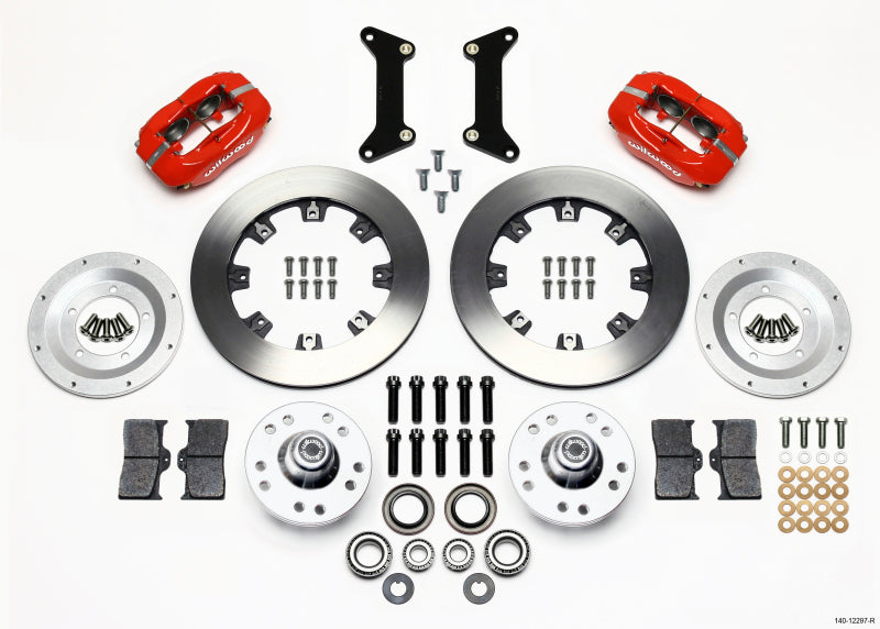 Wilwood Forged Dynalite Front Kit 12.19in Red for 79-87 GM G Body - OneFastShop
