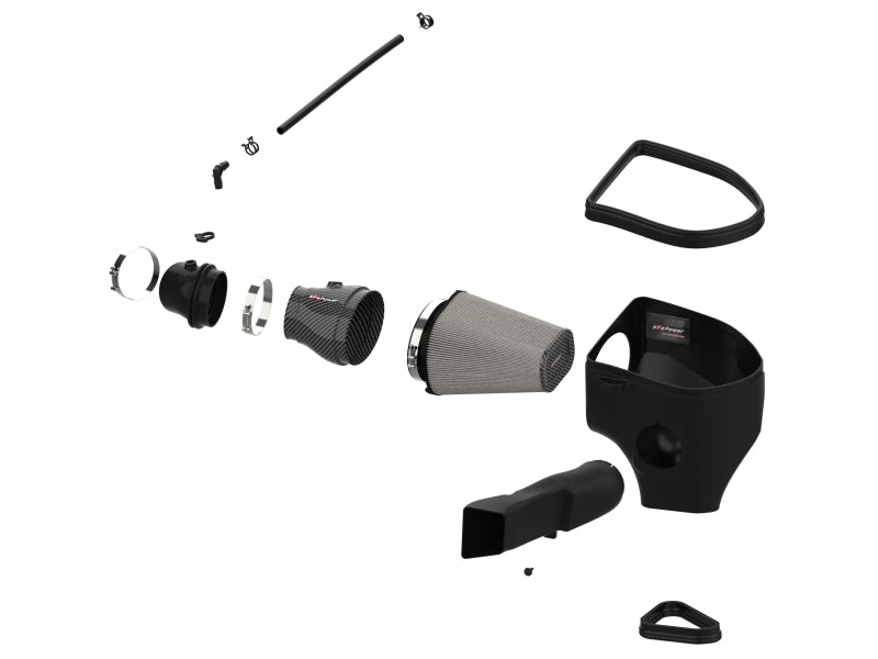 aFe Track Series Stage-2 Carbon Fiber Intake System for Dodge Charger SRT Hellcat Redeye 21-23 V8-6.2L - OneFastShop