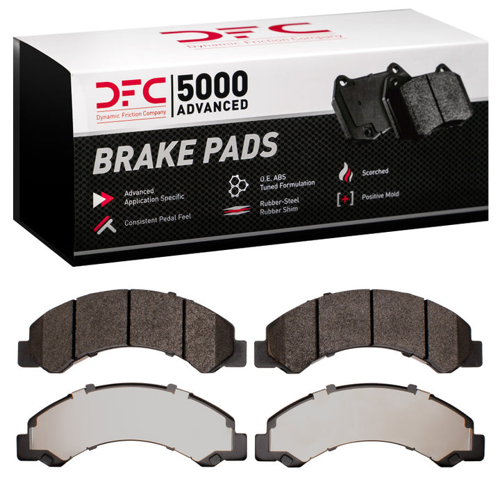 DFC 5000 Advanced Front Semi-Metallic Brake Pads - Chevrolet LCF 3500 / LCF 3500HD 2016-2023