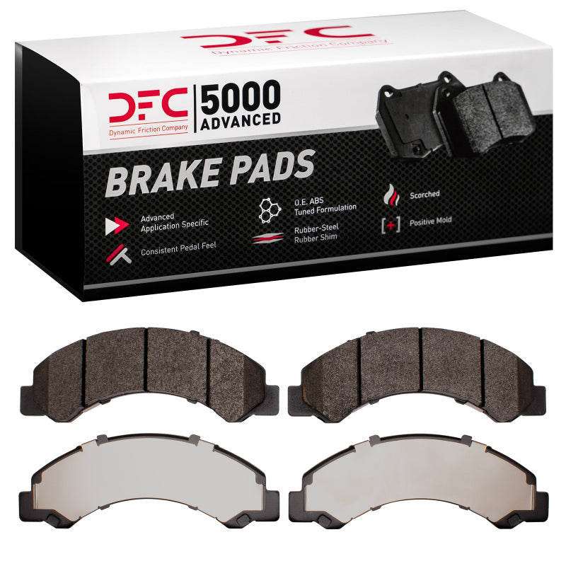 DFC 5000 Advanced Front Semi-Metallic Brake Pads - Chevrolet LCF 3500 / LCF 3500HD 2016-2023