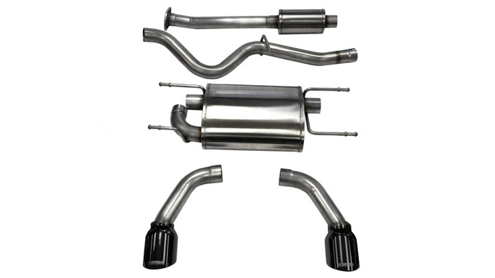 Corsa Sport Cat-Back Exhaust for Scion FRS Subaru BRZ 2012-2020 Black Tip - OneFastShop