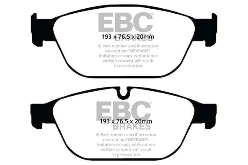 EBC Yellowstuff Front Brake Pads for 11-12 Audi A8 Quattro 3.0 Supercharged