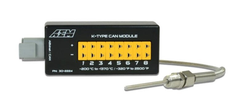 AEM 8 Channel K-Type Thermocouple EGT CAN Module for Enhanced Monitoring
