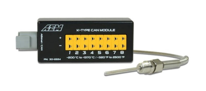 AEM 8 Channel K-Type Thermocouple EGT CAN Module for Enhanced Monitoring