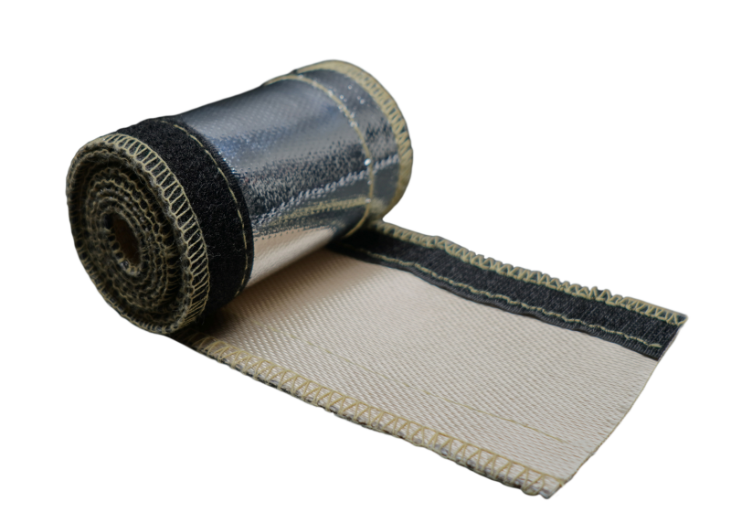 DeatschWerks Universal Reflective Heat Protection Sleeving - 10 AN Hose, 3 ft