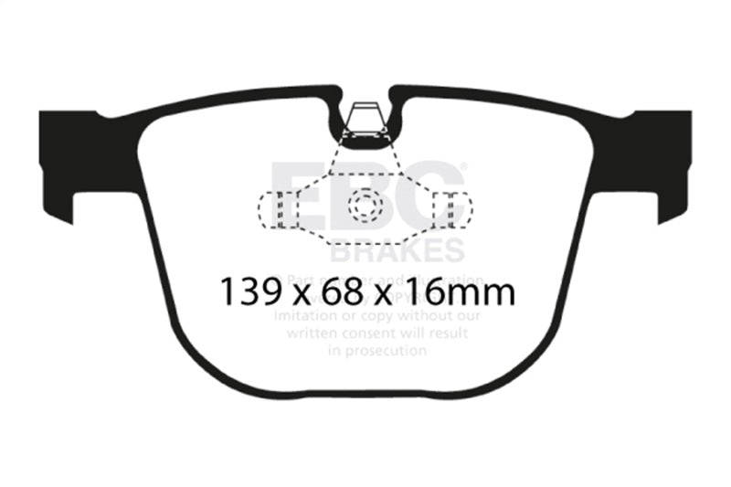 EBC Ultimax2 Rear Brake Pads for 2008–2010 BMW M3 4.0 (E90) - OneFastShop