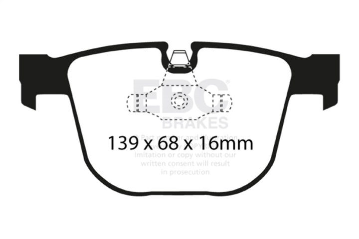 EBC Ultimax2 Rear Brake Pads for 2008–2010 BMW M3 4.0 (E90) - OneFastShop