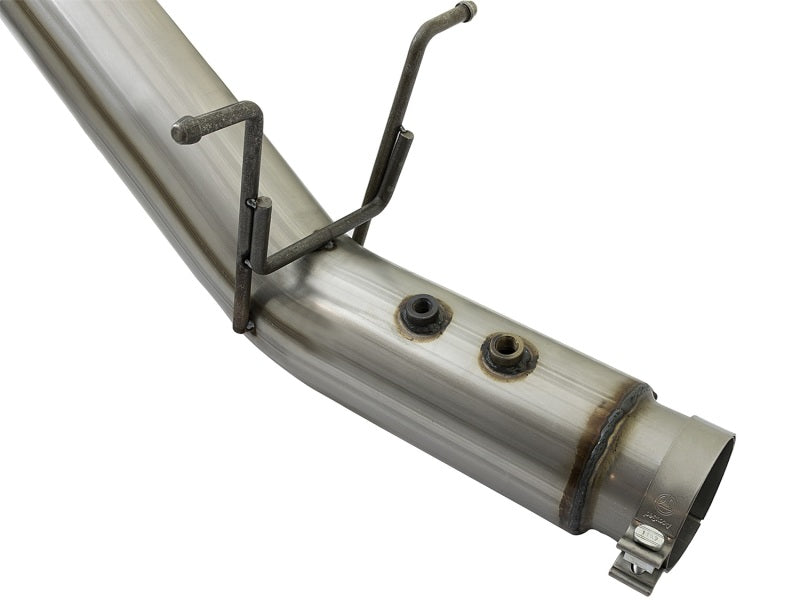aFe LARGE BORE HD 5in 409-SS DPF-Back Exhaust Polished Tip 2017-2019 GM Duramax V8 6.6L L5P Silverado Sierra