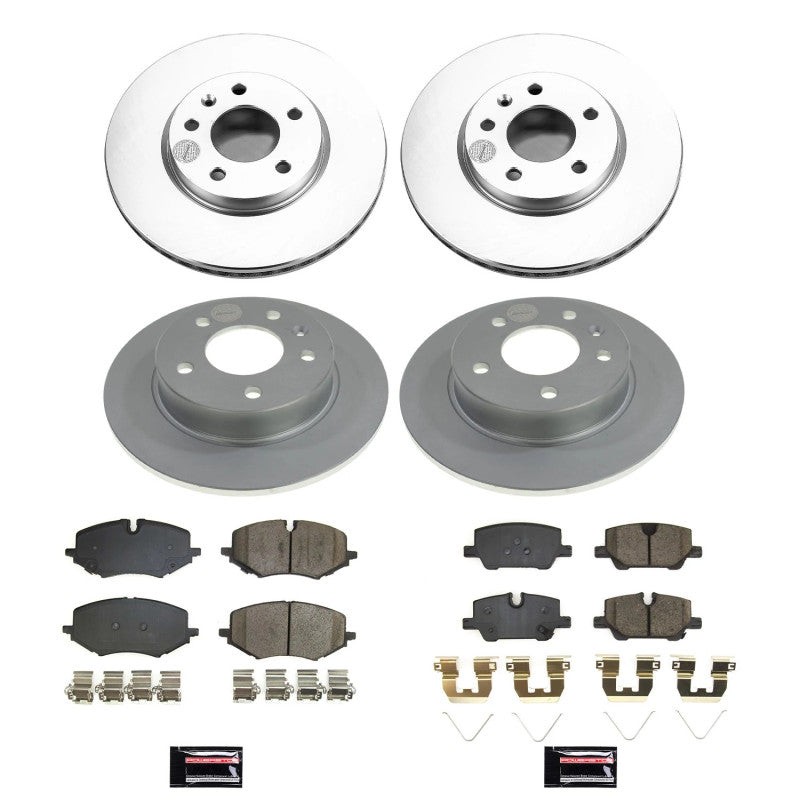 PowerStop Z17 Evolution Coated Front and Rear Brake Kit - Chevrolet Trailblazer / Buick Encore GX 2020-2023