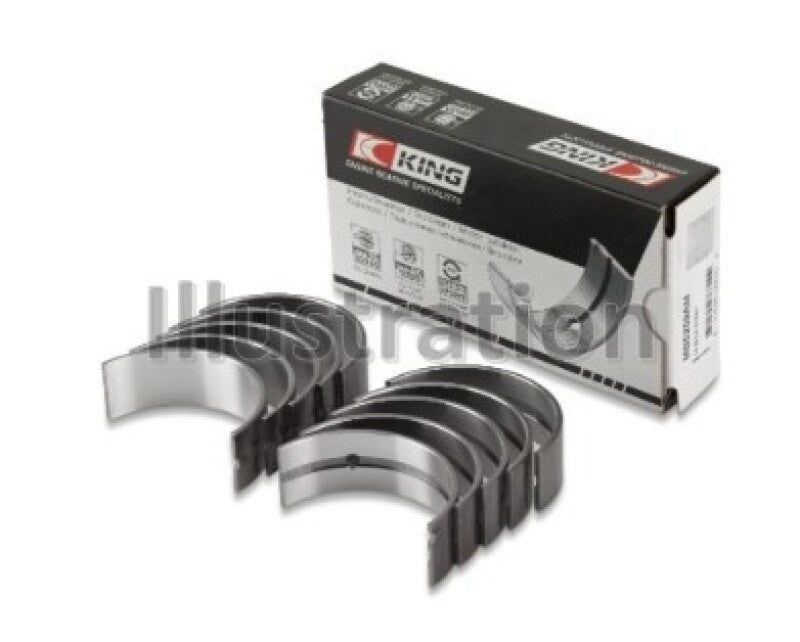 King Engine Bearings Main Bearing Set Size STD for Nissan QR25DE DOHC 16 Valves Compatible with 2002-2018 Nissan Models
