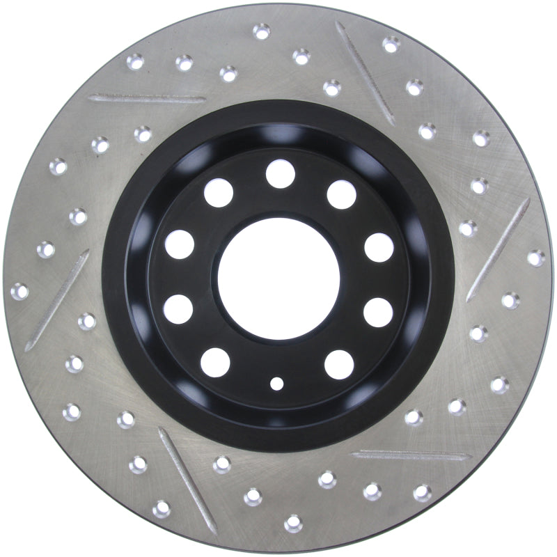 StopTech Slotted & Drilled Sport Brake Rotor for Audi, Volkswagen Models 2010-2022 - OneFastShop
