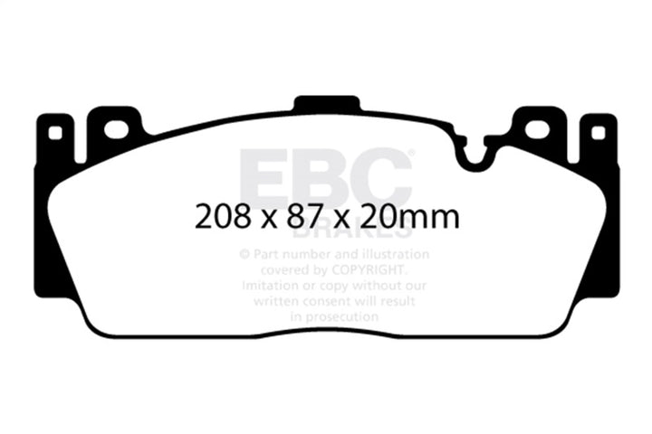 EBC Redstuff Front Brake Pads for 2013-2016 BMW M5 4.4 Twin Turbo F10 - OneFastShop