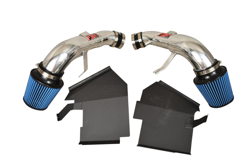 Injen 14 Infiniti Q50 3.7L V6 Polished Dual Short Ram Intake with MR Technology and Heat Shields 2014-2015 Q50 Base/Premium/Sport - OneFastShop