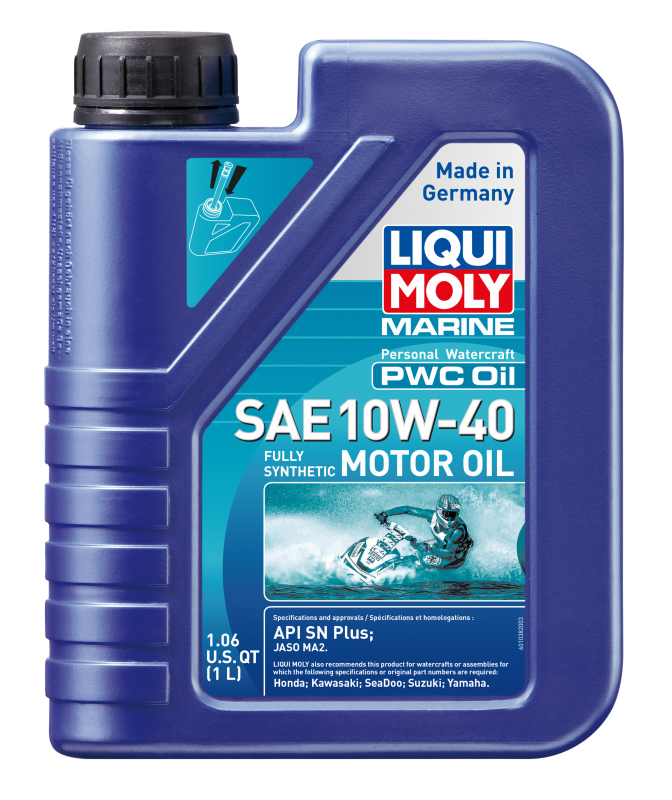 LIQUI MOLY 1L Marine Motor Oil for PWC SAE 10W40 - OneFastShop