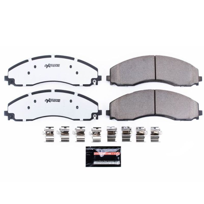 PowerStop Z36 Truck & Tow Brake Pads with Hardware for 17-19 Ford F-450 Super Duty