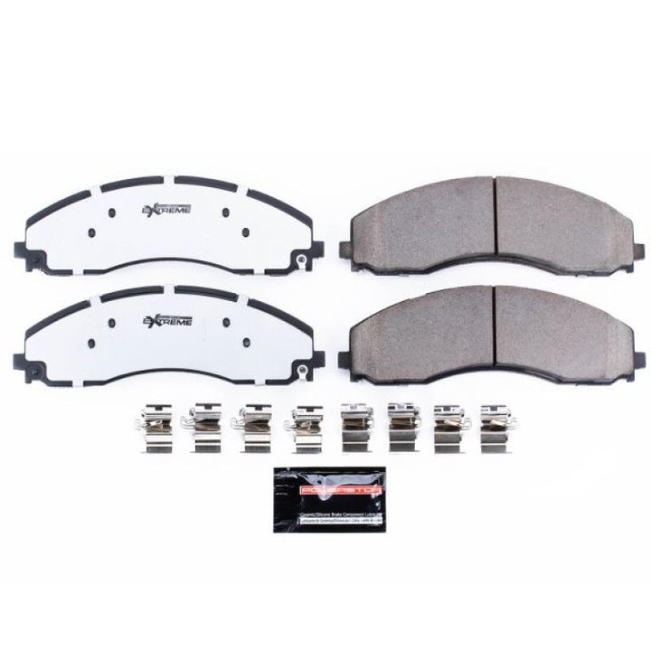 PowerStop Z36 Truck & Tow Brake Pads with Hardware for 17-19 Ford F-450 Super Duty