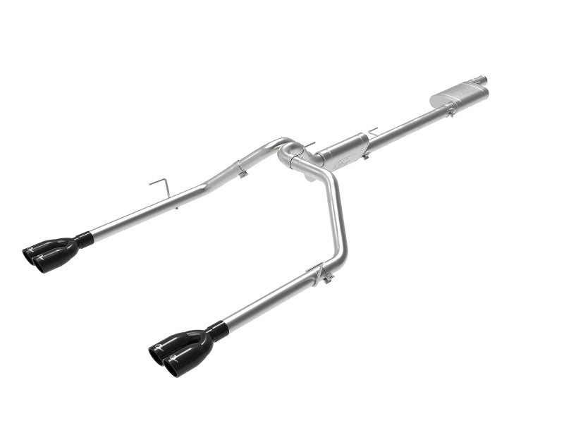 aFe Vulcan Series 3 Inch-2-1/2 Inch 304 SS Cat-Back 2020 Jeep Gladiator (JT) V6-3.6L With Black Tips