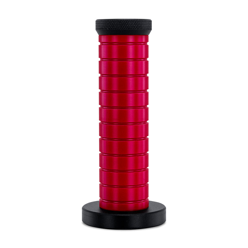 Mishimoto Weighted Grip Shift Knob Black Red 303 Stainless