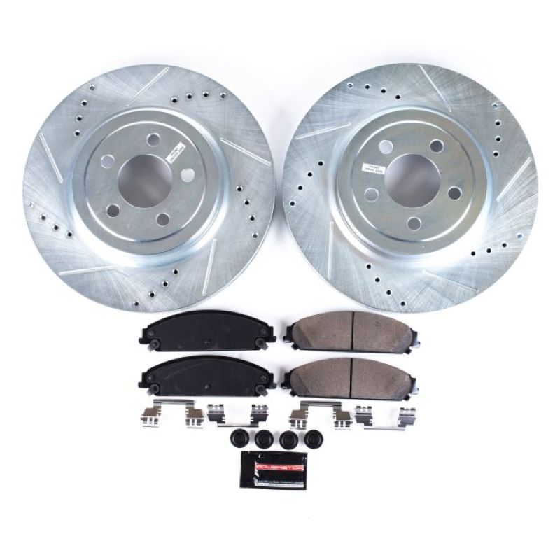 PowerStop Z23 Evolution Sport Brake Kit for 05-19 Chrysler 300 - Enhanced Performance and Low Dust