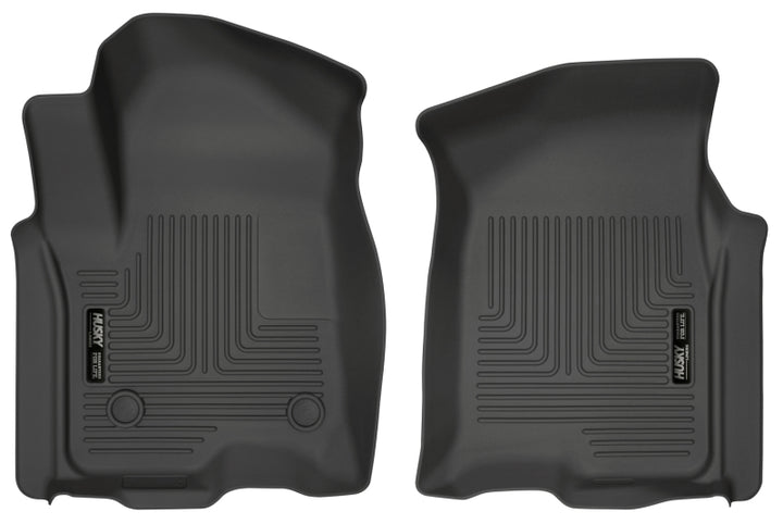 Husky Liners WeatherBeater Front Floor Liners for 2019 Chevrolet Silverado 1500 Crew Cab