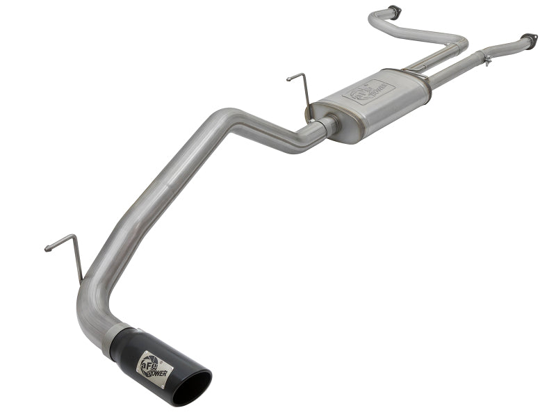 AFe MACHForce XP 2.5in Cat-Back Exhaust System with Black Tip for Nissan Frontier 17-19 V8-5.6L