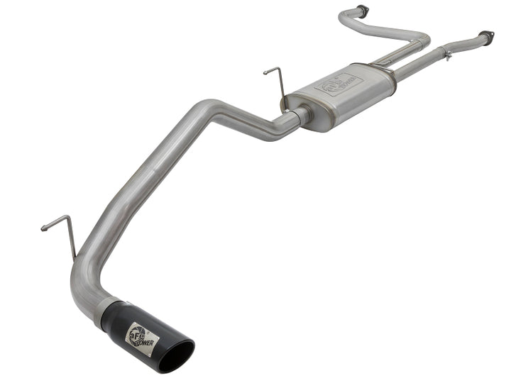 AFe MACHForce XP 2.5in Cat-Back Exhaust System with Black Tip for Nissan Frontier 17-19 V8-5.6L