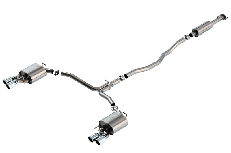 Borla Cat Back S-Type Exhaust 3.5in Tip Dual Split Rear Exit for 2018-2024 Toyota Camry XSE