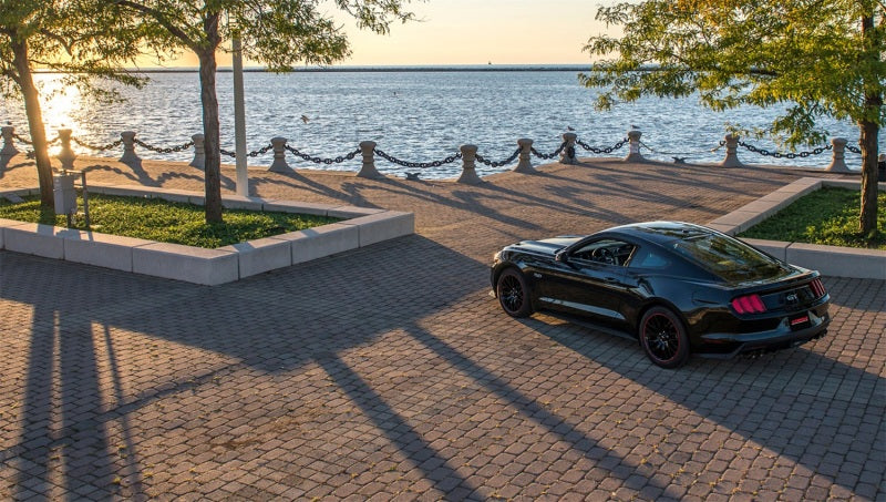 CORSA Performance 3in Axle Back Exhaust Black Quad Tips Sport for 2015-2017 Ford Mustang GT 5.0