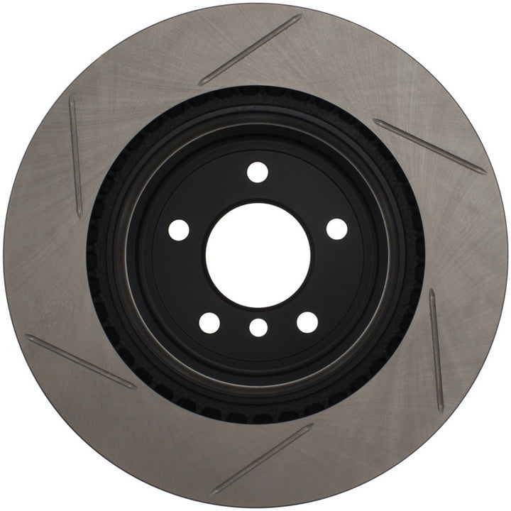 Stoptech Power Slot Rear Left Slotted Rotor for 06 BMW 330i / 06 BMW 330xi / 07-09 BMW 335i / 07-08 BMW 335xi - OneFastShop