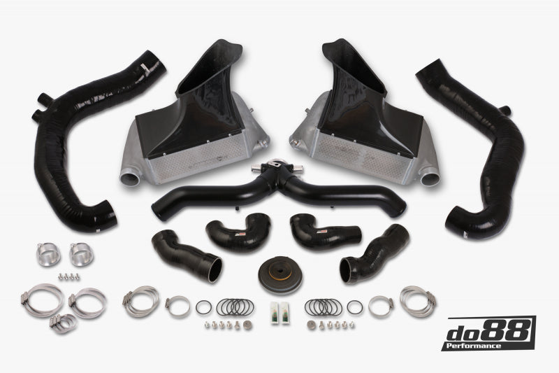 do88 BigPack Intercooler Kit with Black Y-Pipe & Turbo Inlets - Porsche 911 Turbo (997.2) 2010-2012